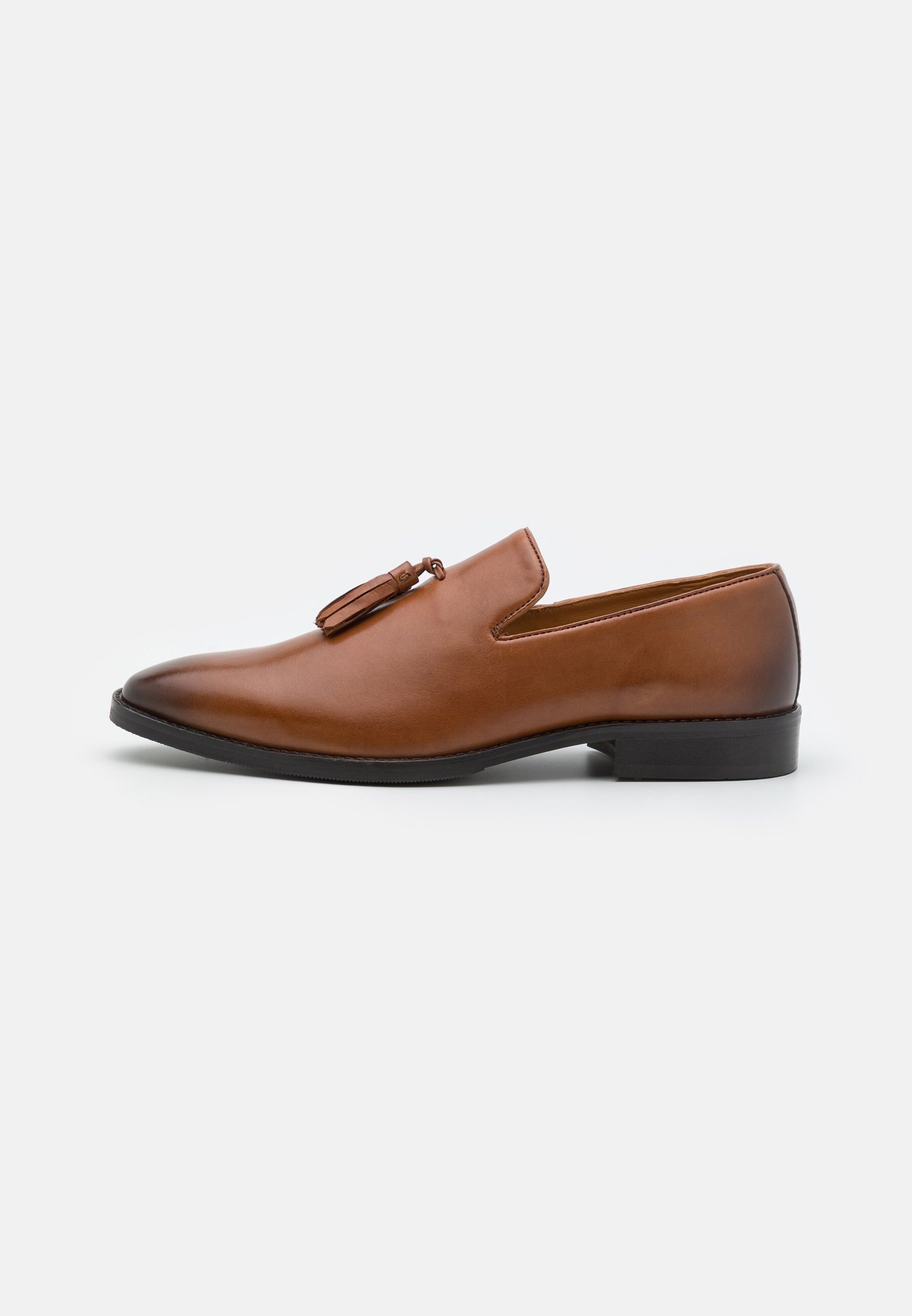 Pier One karmelowe loafersy męskie skóra 48