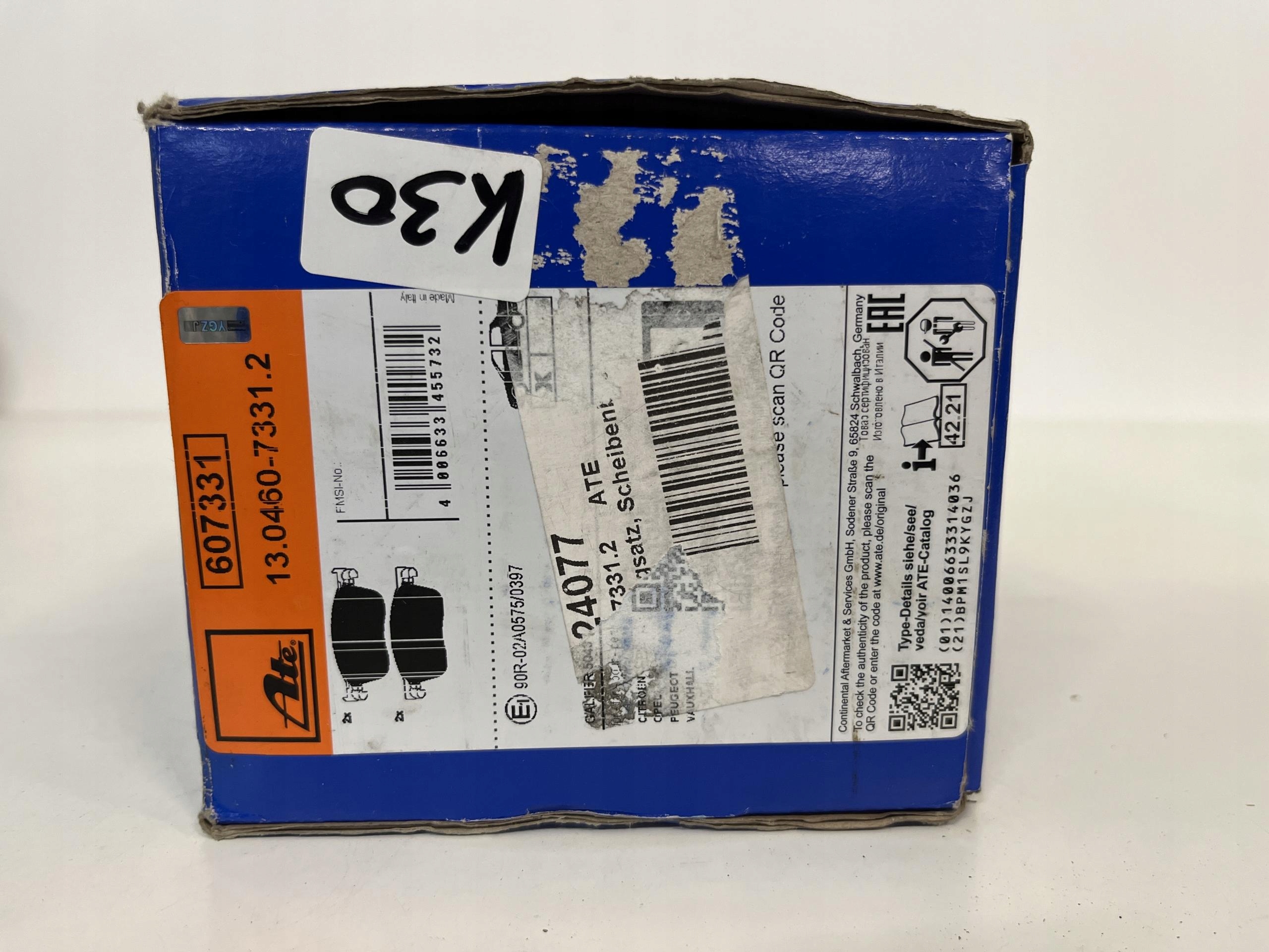 ATE 13.0460-7331.2 Klocki hamulcowe Producent części ATE