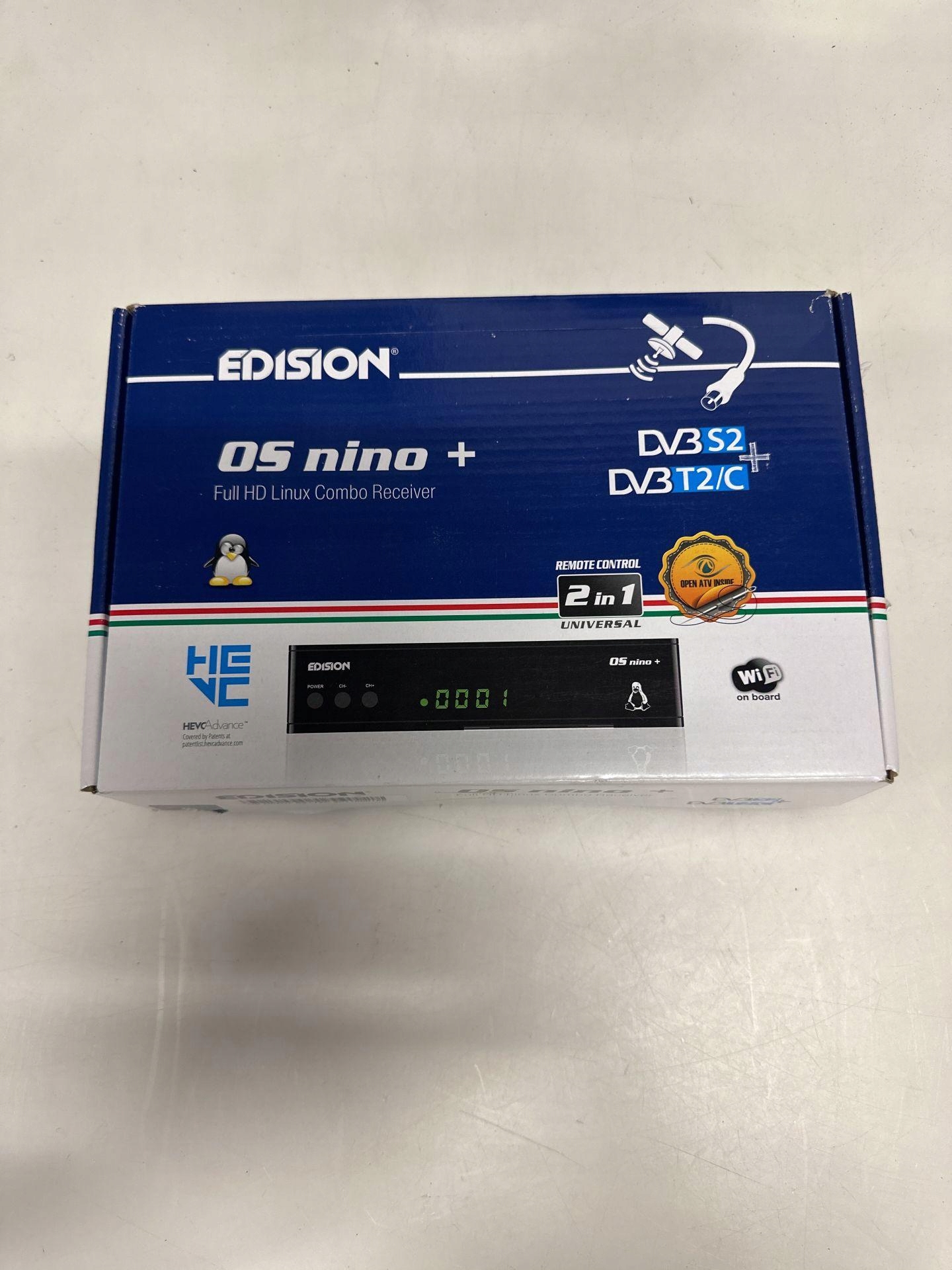 EDISION OS NINO+ FULL HD LINUX E2 ODBIORNIK H.265/HEVC Model OS NINO PLUS