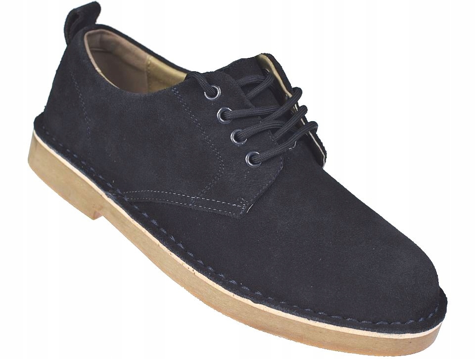 Pánské kožené semišové polobotky pohodlné JK/P-4-601 nv, velikost vel