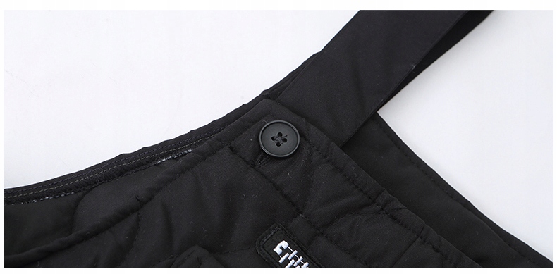 SPODNIE NARCIARSKIE DZIECIĘCE GRUBE OCIEPLANE Z SZELKAMI ZIMOWE SPORTOWE Wzór dominujący bez wzoru