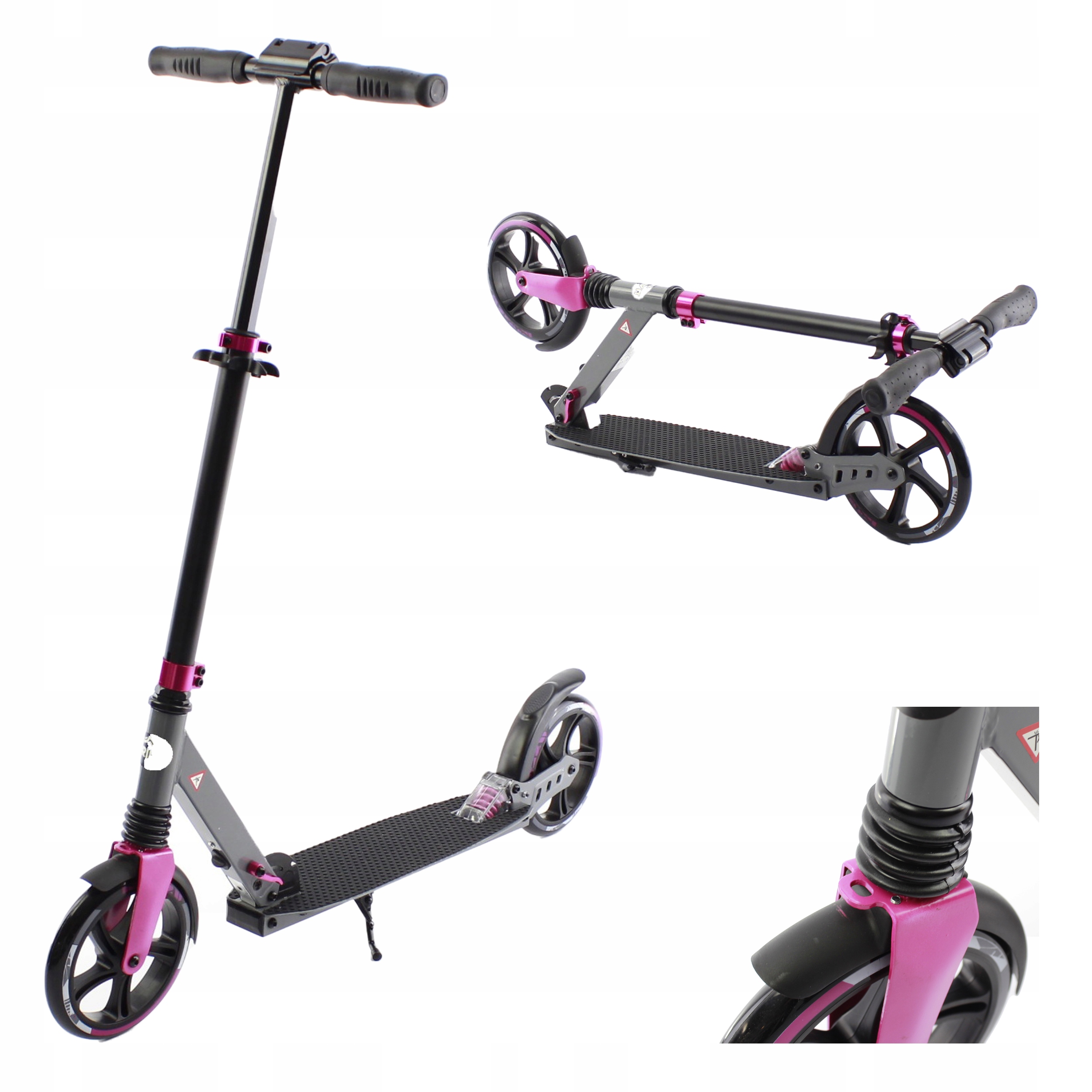 Hulajnoga alu Big Wheel 200 składana 2xAMORTYZACJA