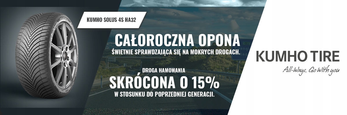 2x OPONY CAŁOROCZNE 235/40R18 Kumho Solus 4S HA32 Średnica 18