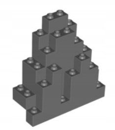 

Lego 6083 Skała Góra szara ciemna Nowa (15g)