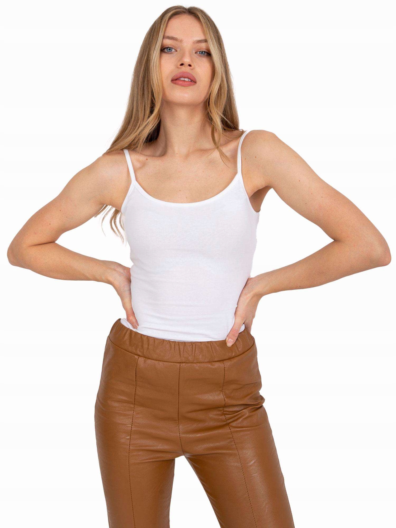 

Damski Top Basic na Ramiączkach bawełna - L