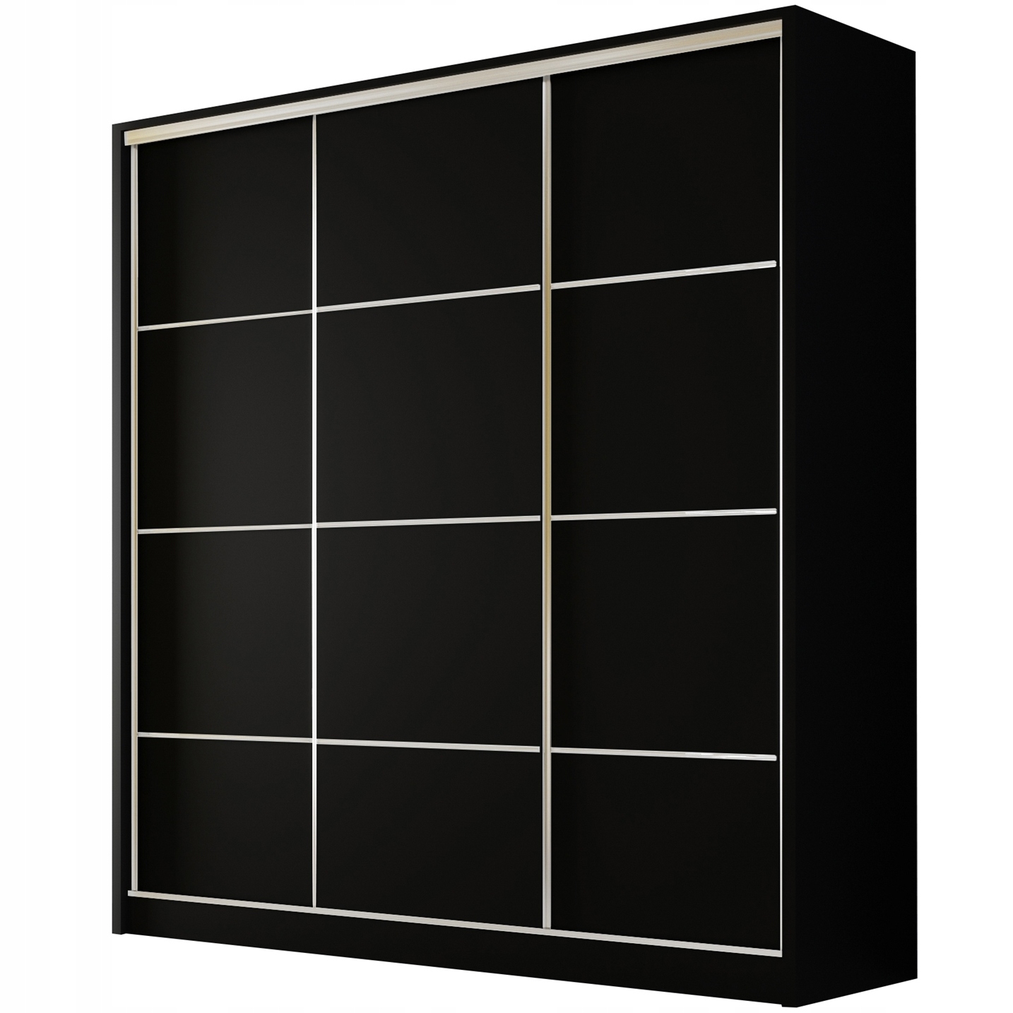 

Szafa przesuwna Meblo 3 200 Czarna garderoba nowa