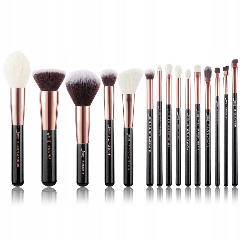 Jessup_set Make Up Brush kosmetické štětce obličeje T160 15ks