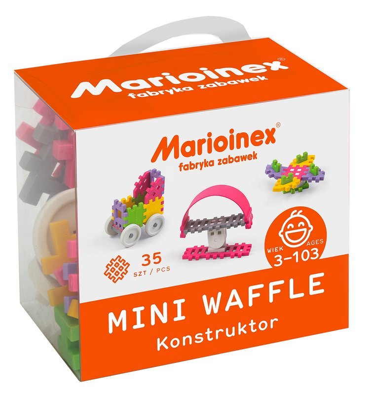 MARIOINEX Klocki Mini Waffle Konstruktor 35 el. Marka Marioinex