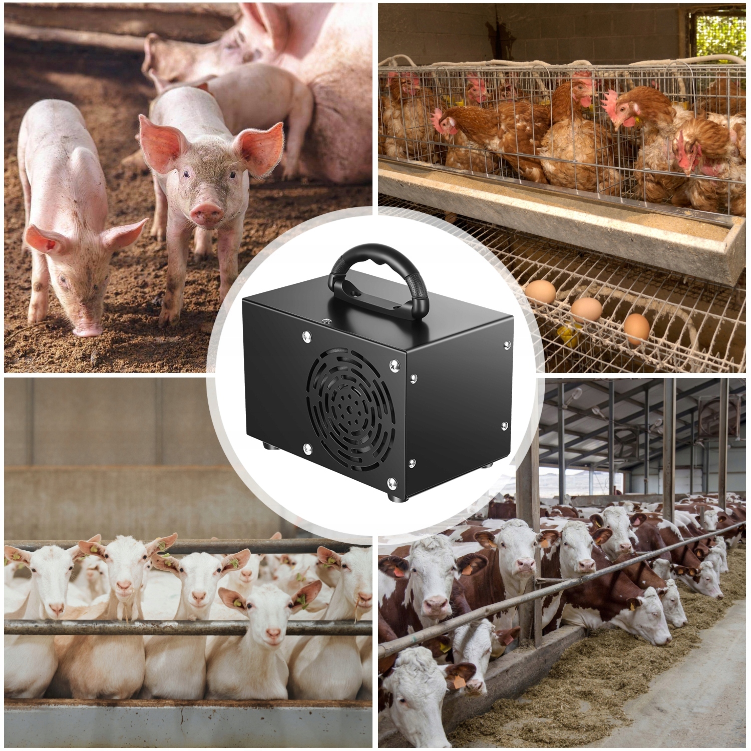 GENERATOR OZONU BEZPIECZNY OZONATOR SKUTECZNY OCZYSZCZACZ 48000MG/H + timer Marka Etime