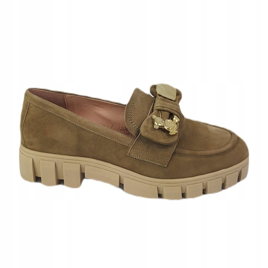 Mokasíny Visconi 3208/963 Taup 38, béžová barva