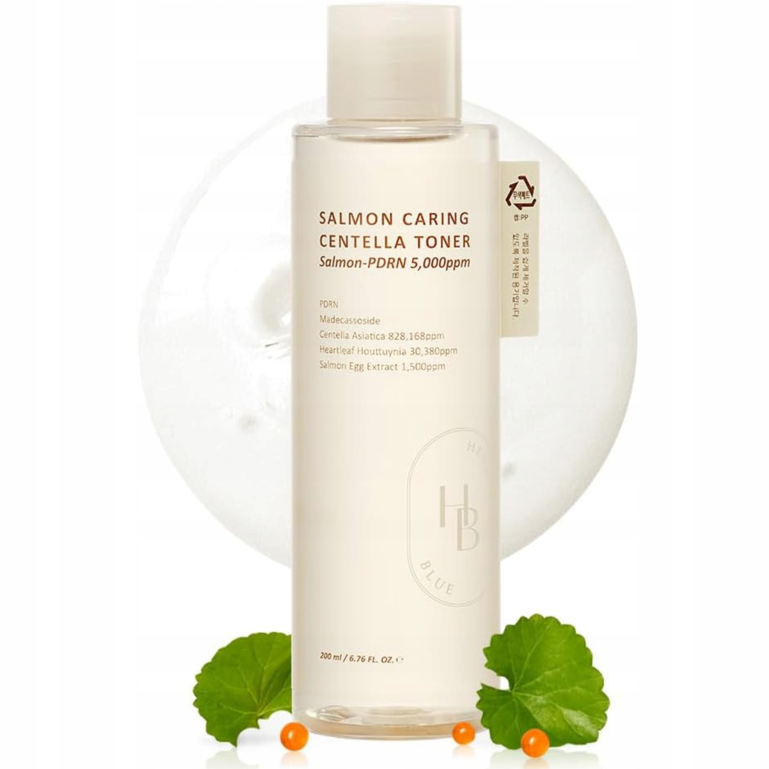 Revitalizační pleťové tonikum Heveblue Salmon Caring Centella Toner 200 Ml