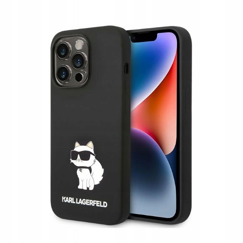 Karl Lagerfeld Silicone Nft Choupette Pouzdro pro iPhone 14 Pro Max (černé)
