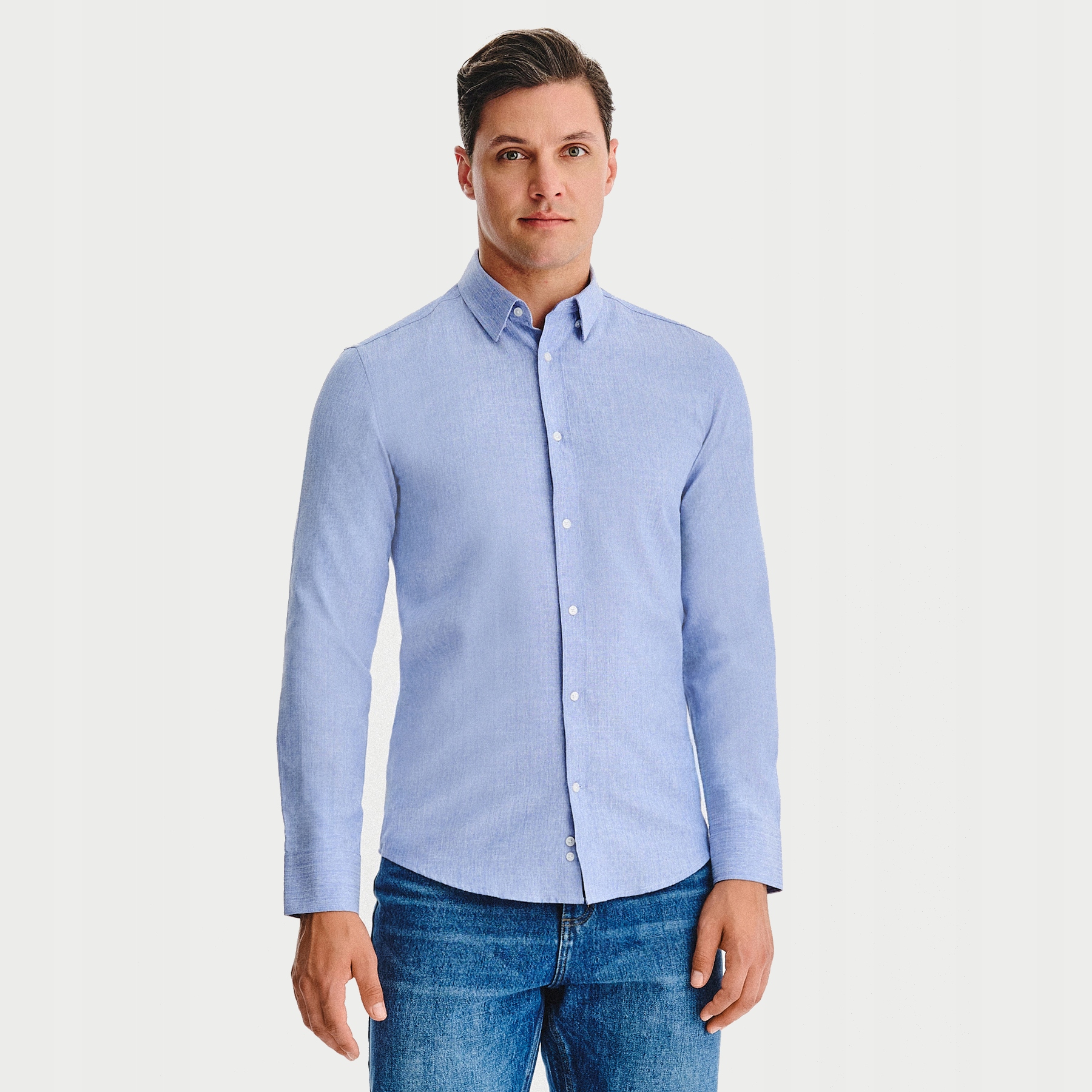 Elegantní pánská košile v modré barvě Pako Lorente vel S