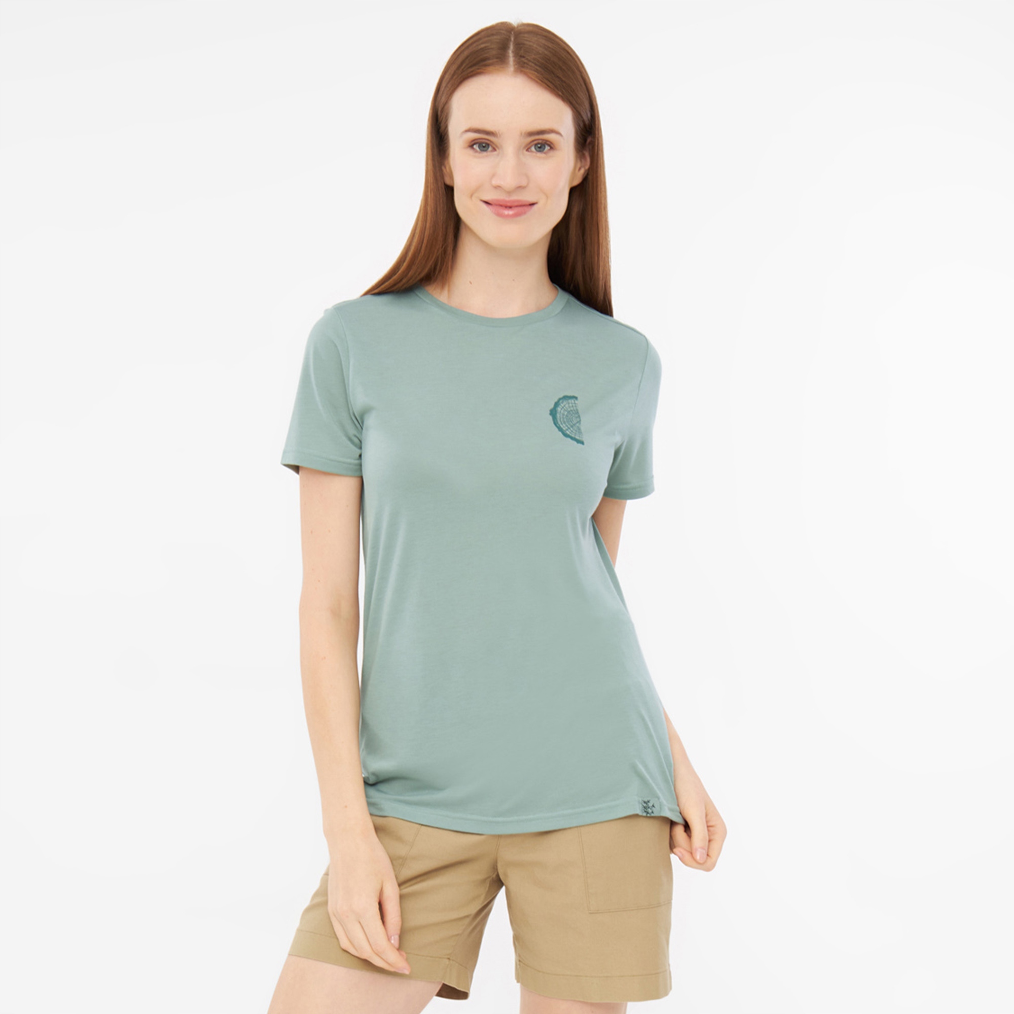 Dámské tričko Viking Rune Lady Bamboo Line zelené, velikost M