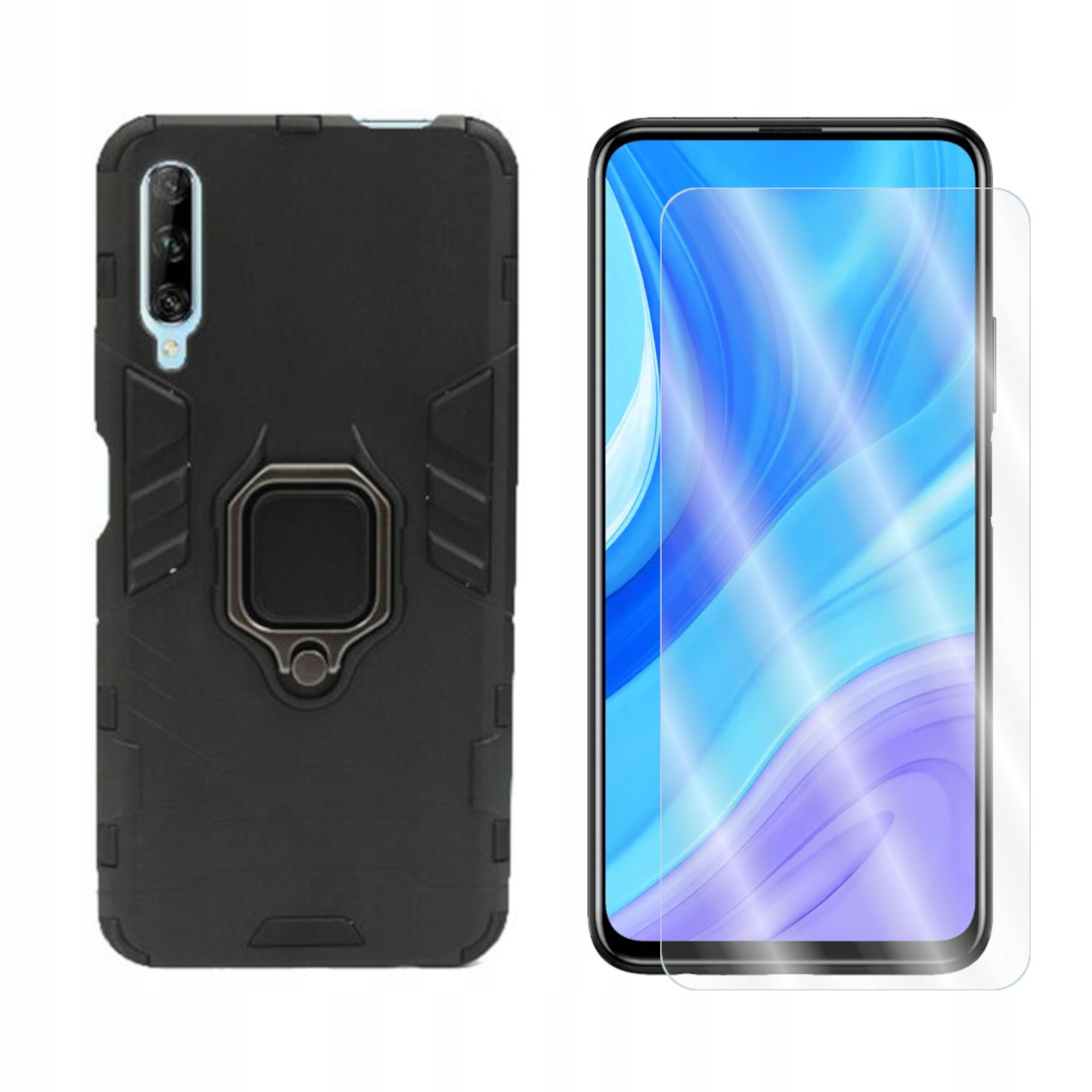 

Etui Ring Armor do Huawei P Smart Pro czarn +szkło