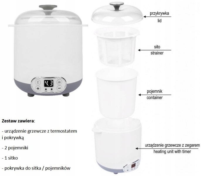 sero - jogurtownica z termostatem 1,5l  |  801013 — 7