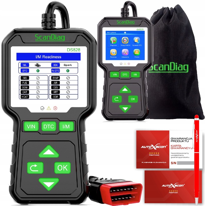 Interfejs Diagnostyczny WSZYSTKIE AUTA POLSKI OBD2 Kod producenta DS828
