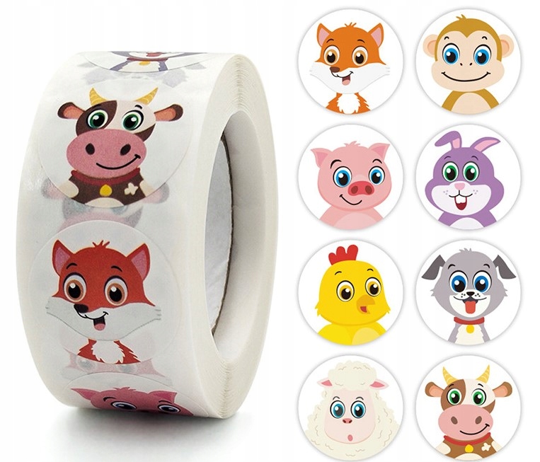 

Naklejki motywacyjne dla dzieci 100sztuk 2,5cm