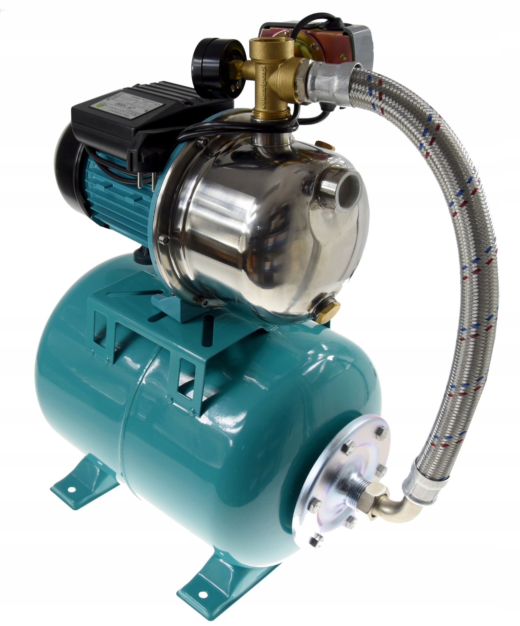Zestaw hydroforowy Hydrofor Zbiornik 24L Pompa Jy 1000 wirnikowa 3600l/h