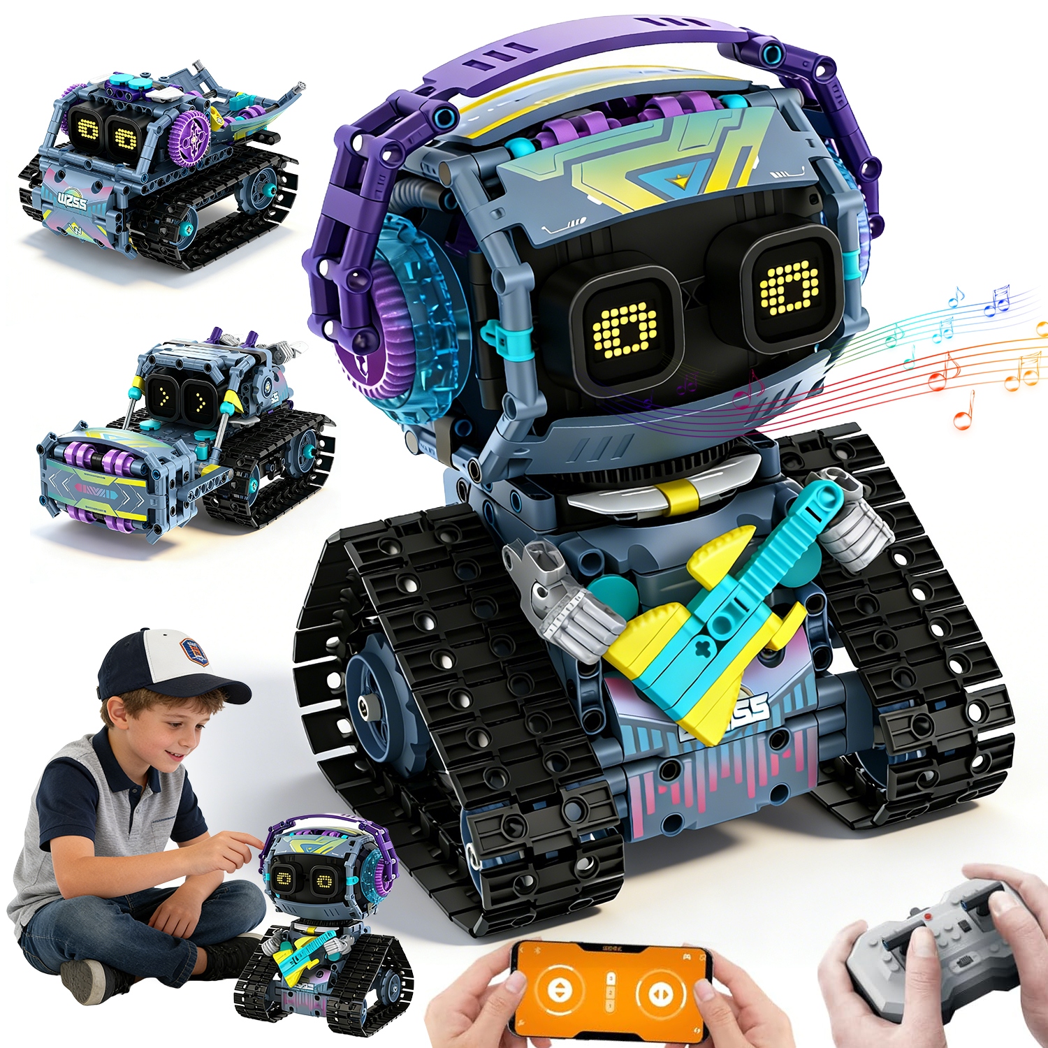 3W1 PROGRAMOWALNY ROBOT ZESTAW KONSTRUKCYJNY APP PILOT KONTROLA INTELLIGENT