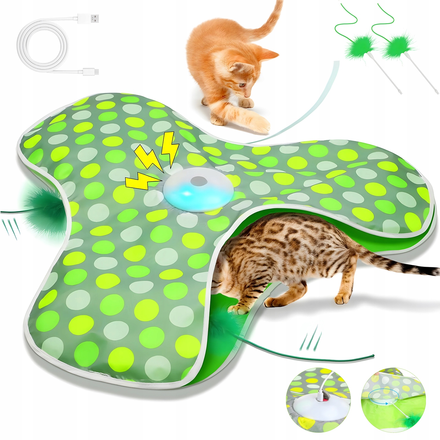 Levně Elektrická Interaktivní Hračka Pro Kočky Se Zvukem Pískající Myši