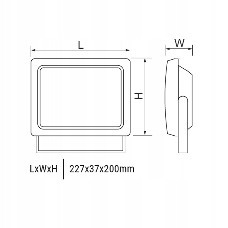 NAŚWIETLACZ LED REFLEKTOR LAMPA HALOGEN 50W IP65 Jasność 5000 lm