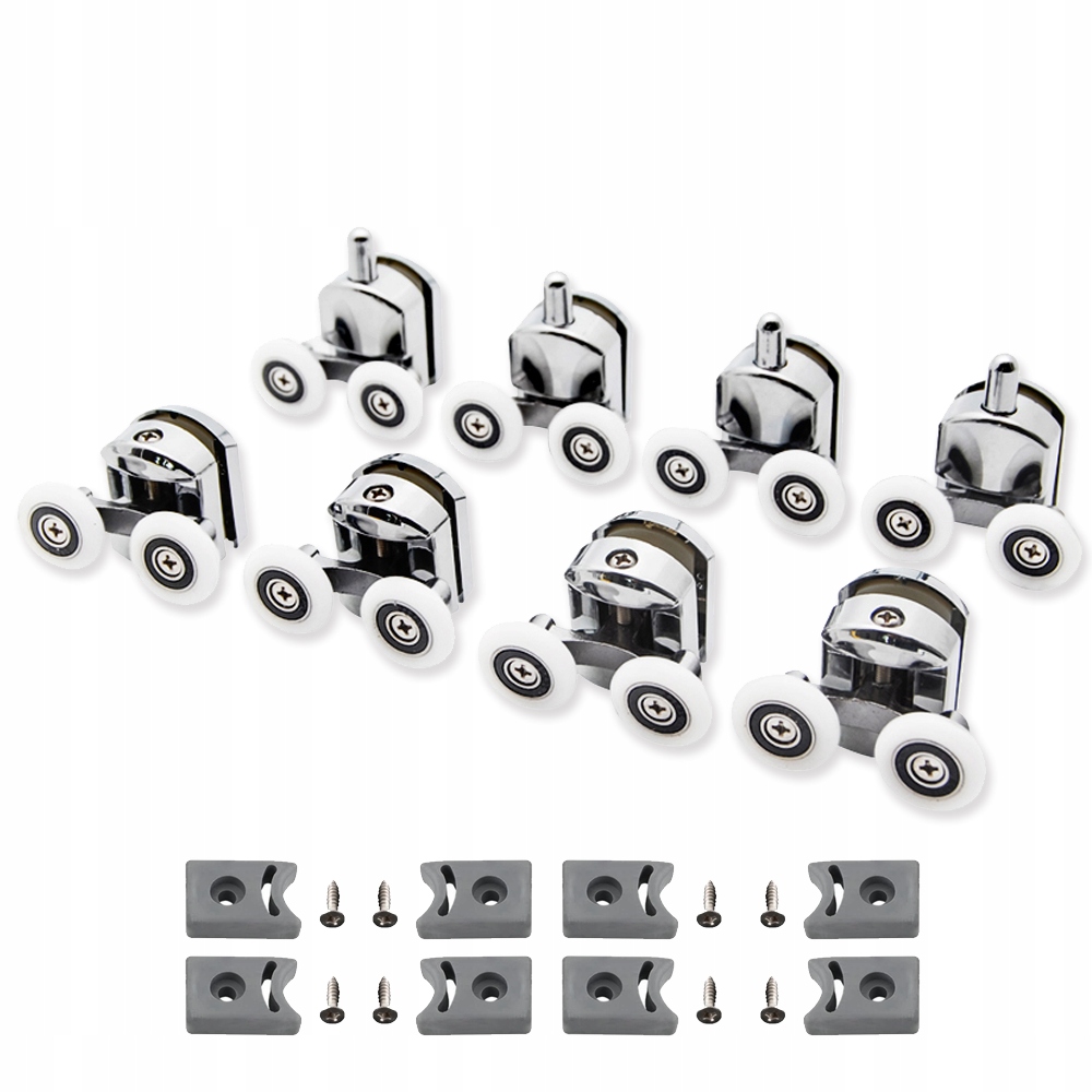 

8x Kółka Do Prysznica 23MM Rolki Do Kabiny Łożysko