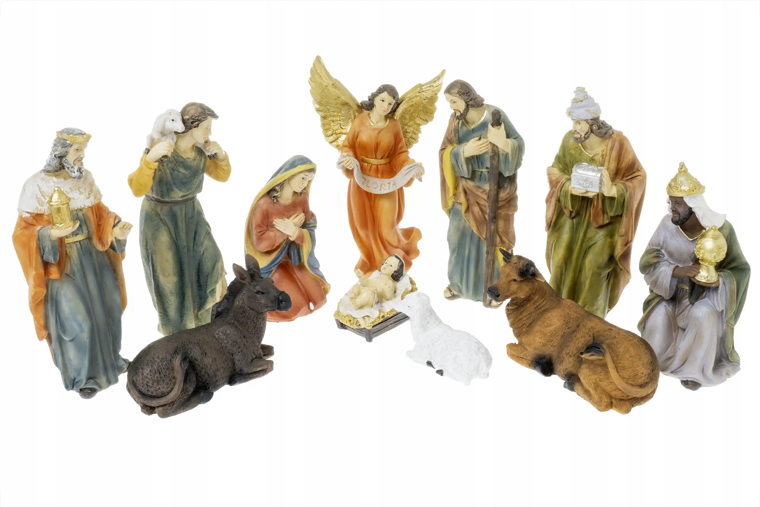 Betlehem, figúrky do betlehema, ručne maľovaná sada, 16,5 cm