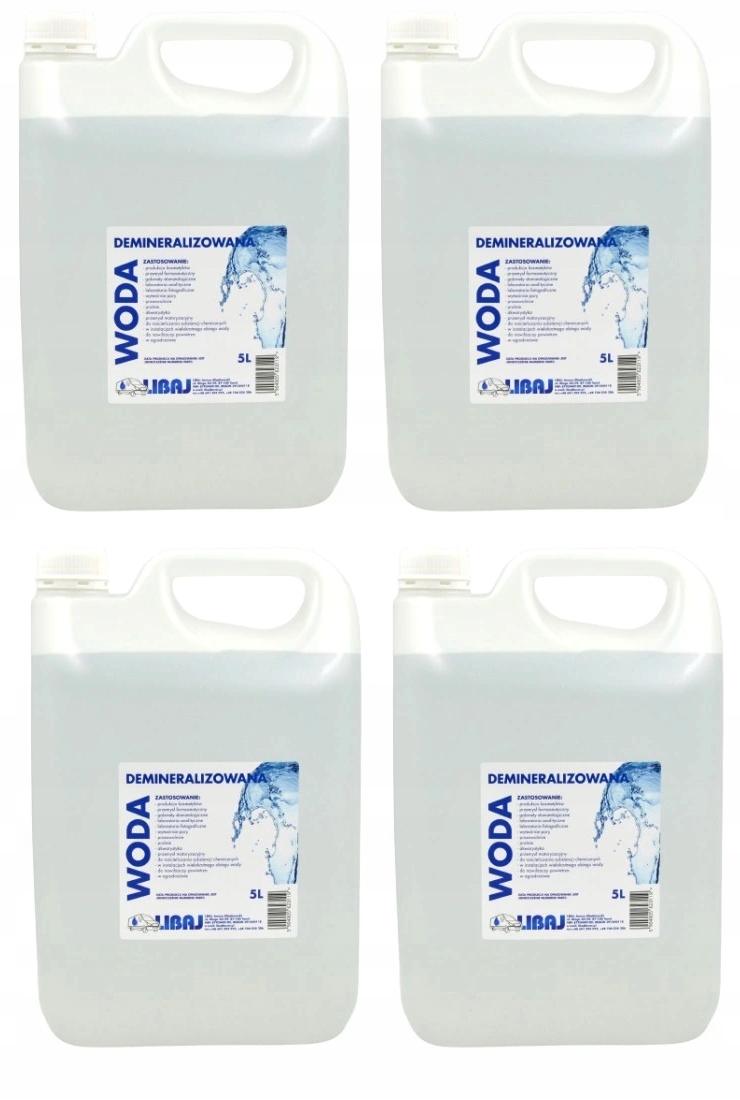 Woda Demineralizowana Libaj 5 l x4 szt. 20L