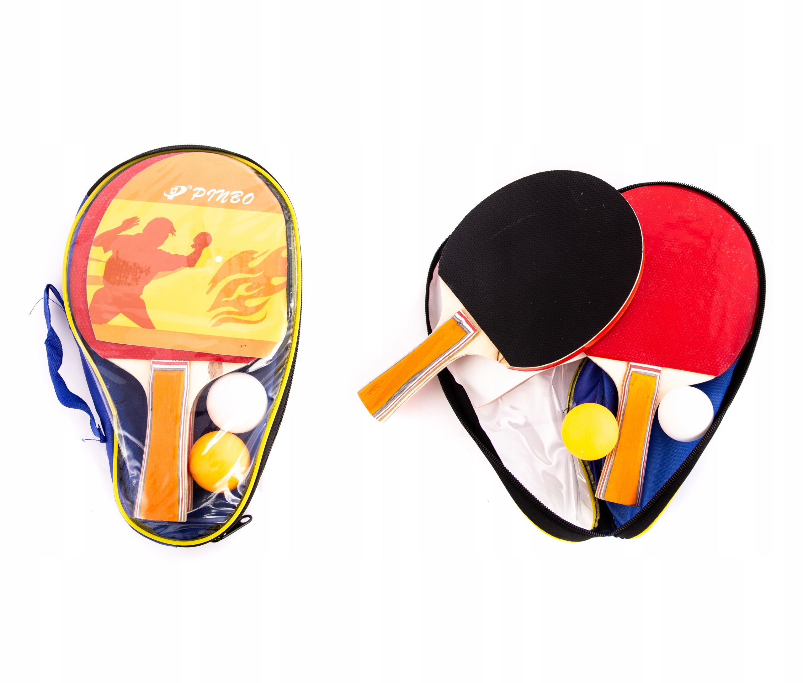 ZESTAW W ETUI PALETKI DO PING PONGA PIŁECZKI 2SZT Marka Midex