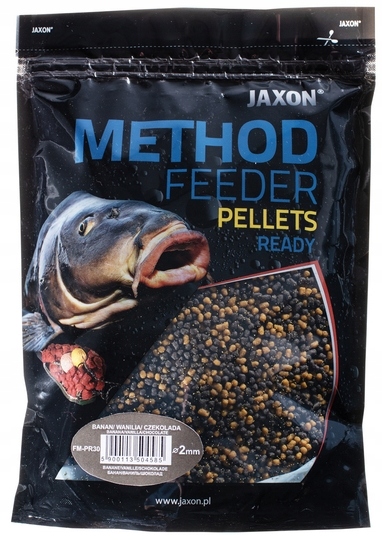 Jaxon Pellet Method Feeder Ready 2mm Banan/wanilia/czekolada 500g