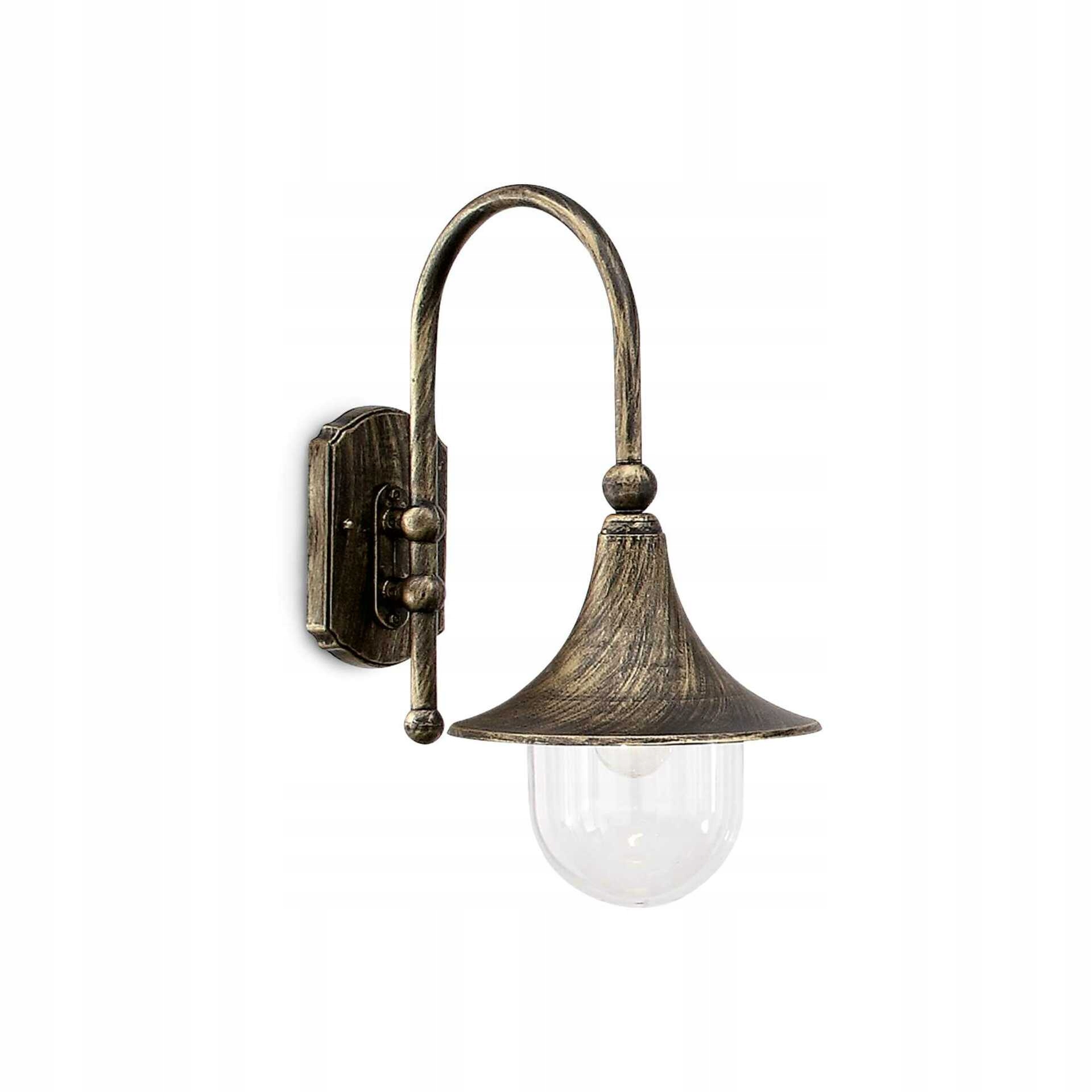 Venkovní nástěnné svítidlo Ideal Lux Cima AP1 E27 černá/zlatá IP43