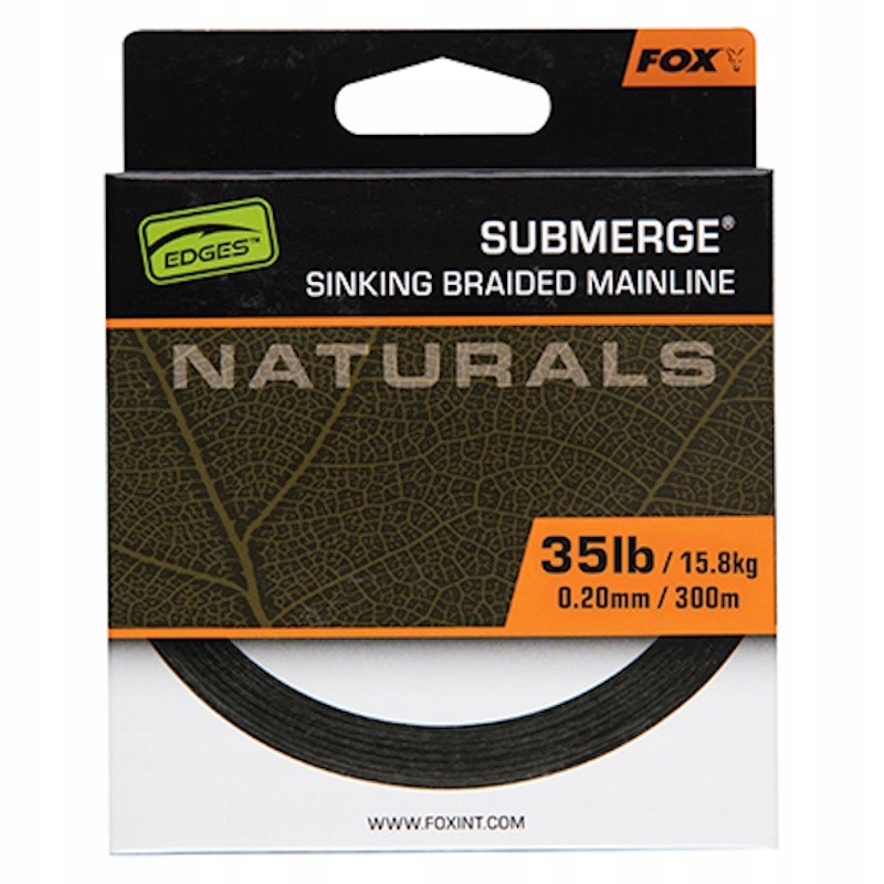 Plecionka Tonąca Fox Edges Naturals Submerge Sink Braid 0.20mm 20.8kg 300m