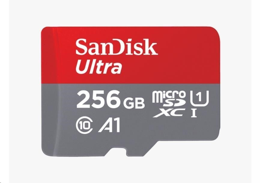 SanDisk MicroSDXC karta 256GB Ultra (150 Mb/ s, A1 Class 10 Uhs-i) +…