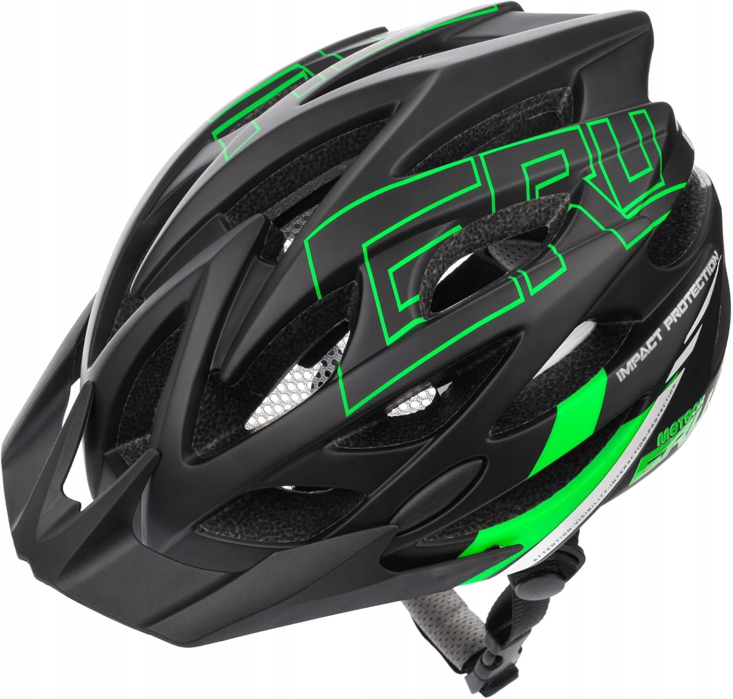 Kask Rowerowy z Daszkiem Lekki Regulowany S 52-56cm na Rower Meteor Q1V
