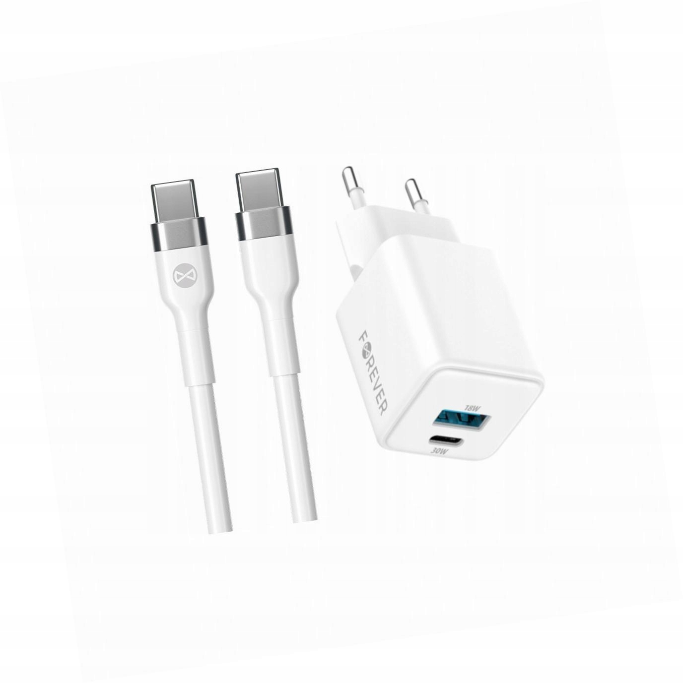 Szybka ładowarka GaN 30W 2 wejścia długim z kablem 2m do Xiaomi 15 Pro