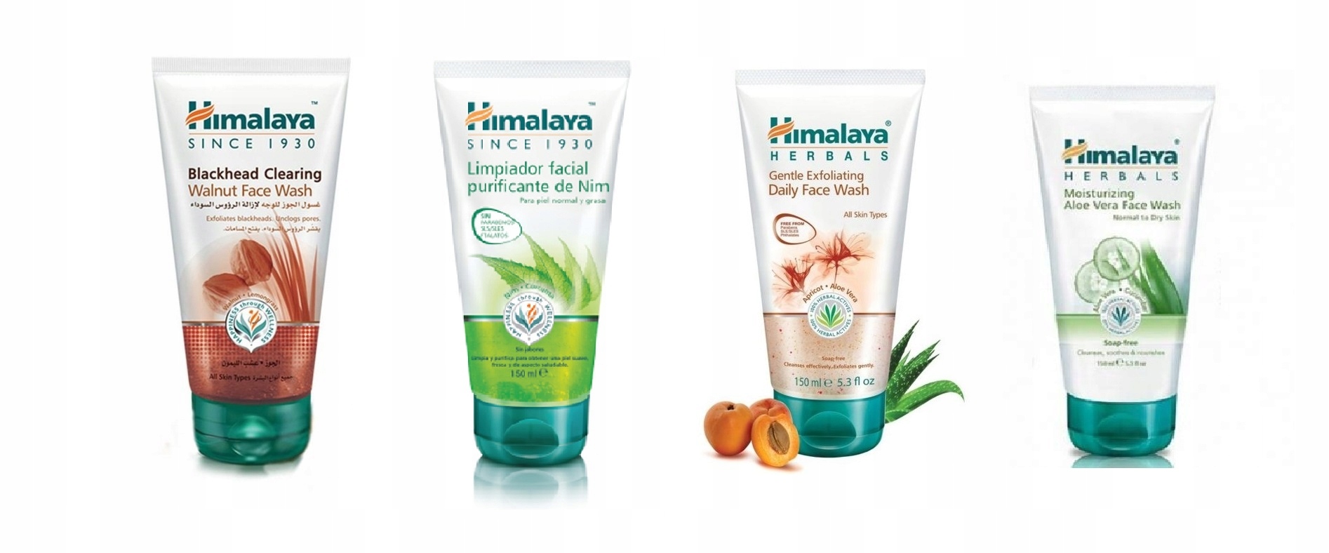 

Żele do twarzy Himalaya 4x 150 ml Różne Zapachy