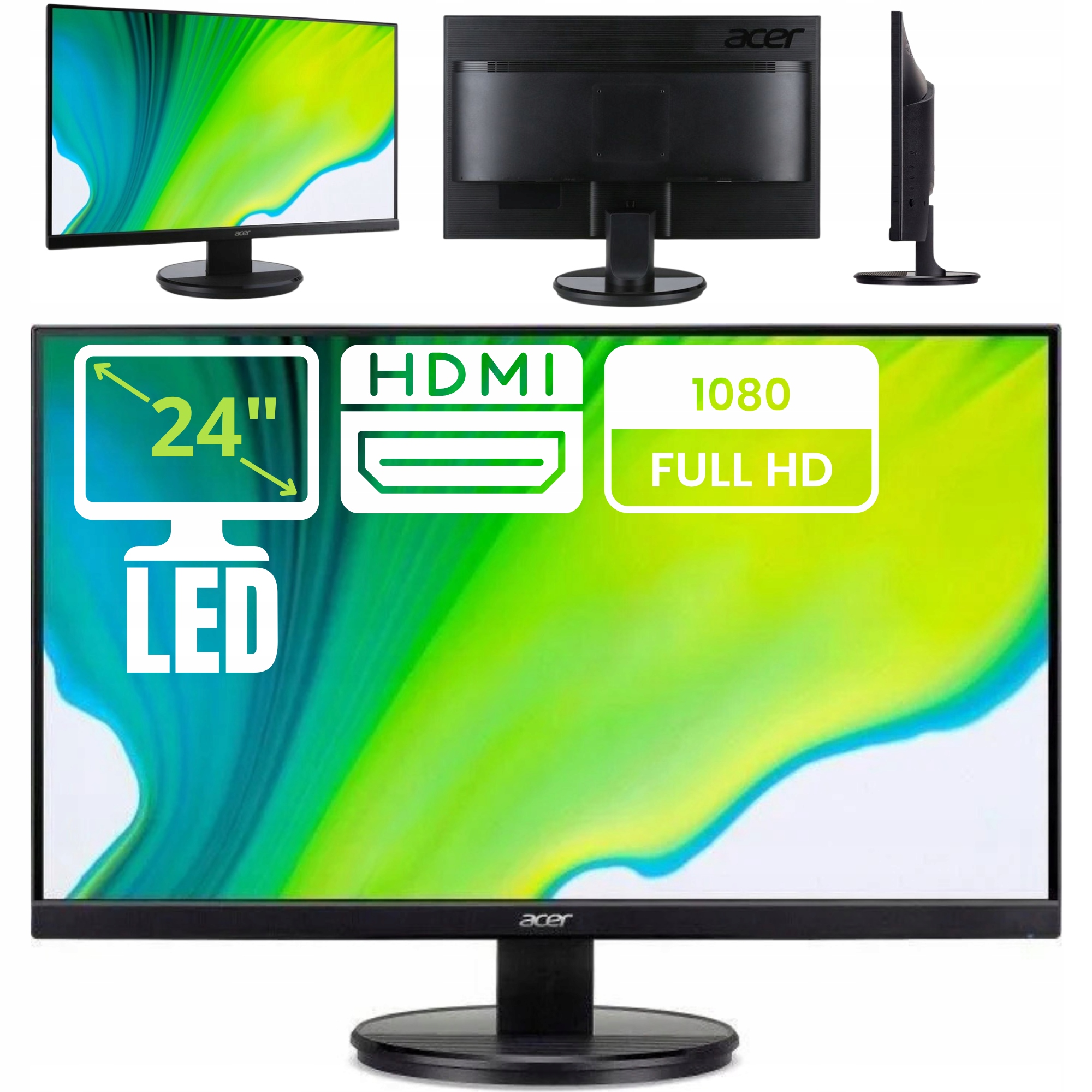Monitor Led Acer KB242HYL 23,8 " 1920 x 1080 px Ips Pls