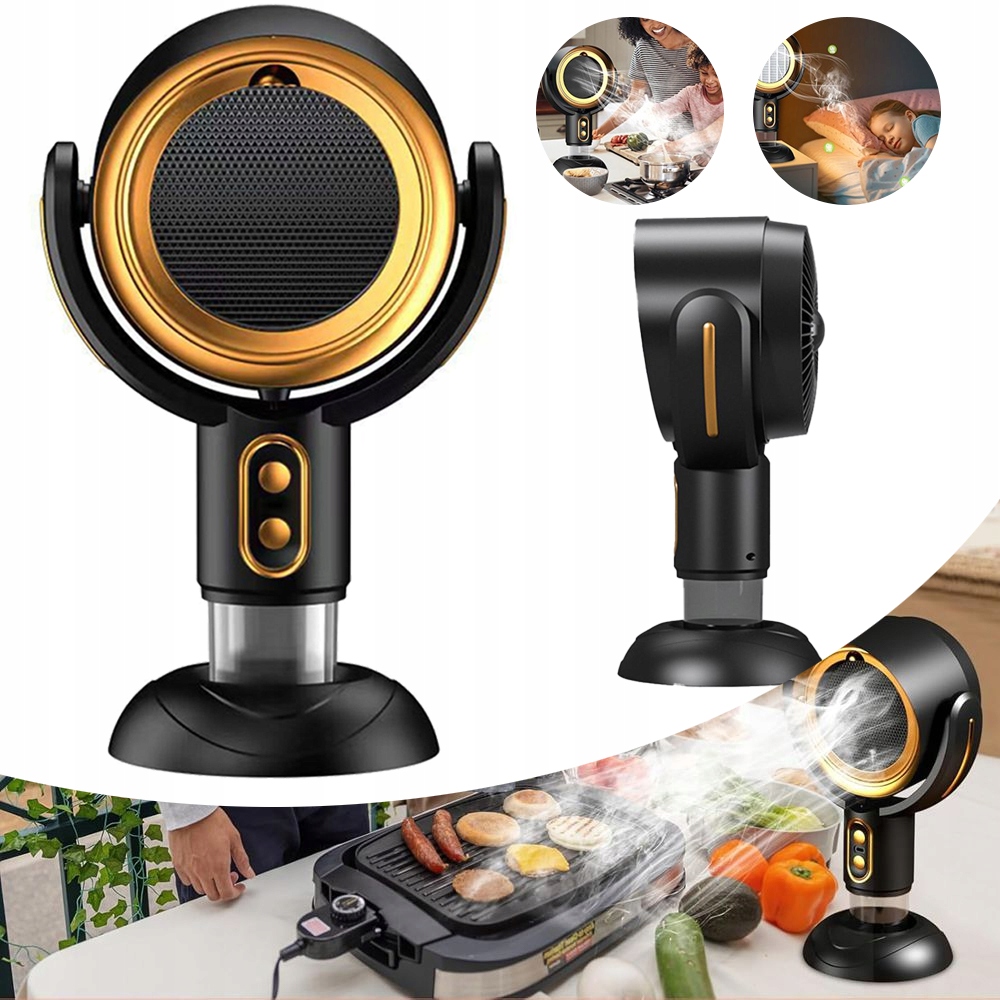 Okap Biurkowy Bezprzewodowy, Mini Okap Domowy, Przenośny Okap Kuchenny