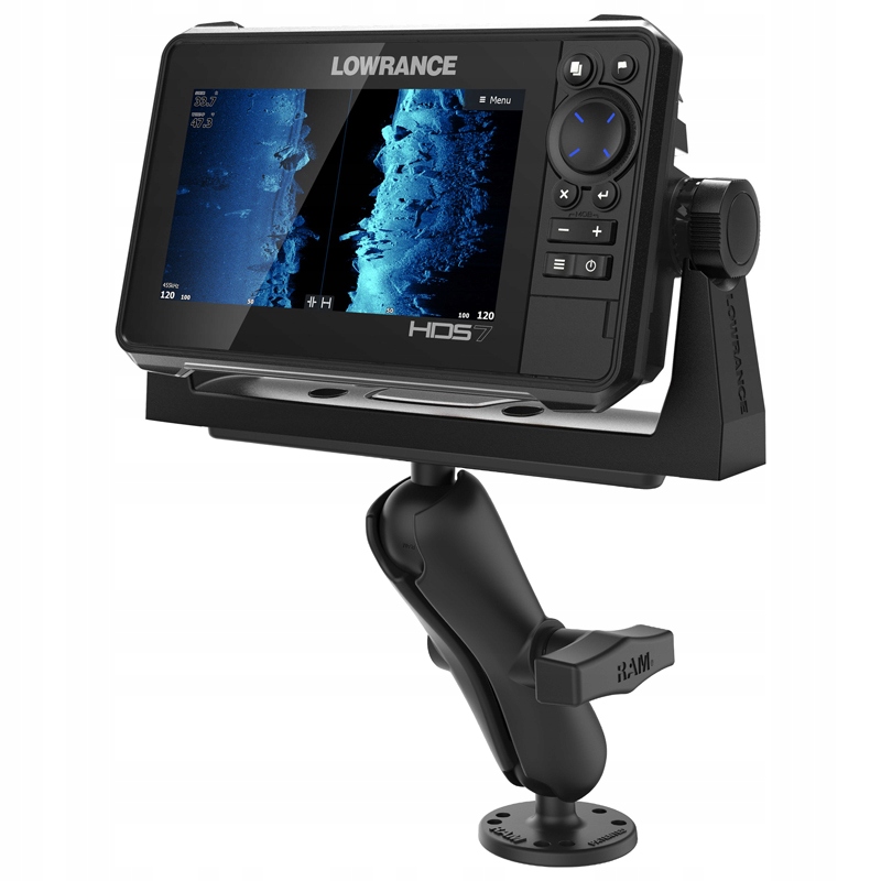 Ram Mount Držák pro Echoloty Gps Garmin Lowrance s Kulovou Hlavou Velikosti C 1.5"
