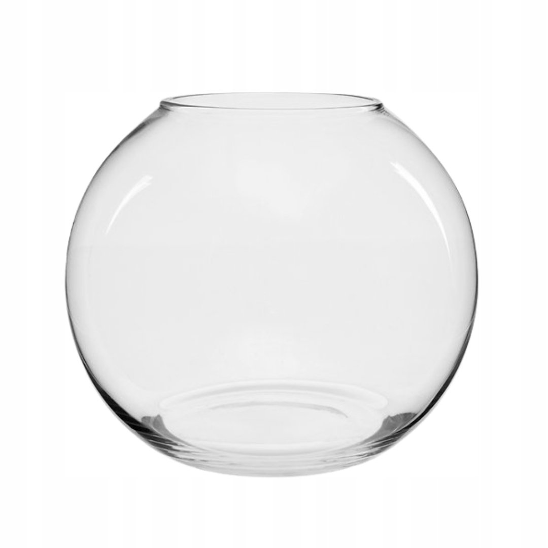 

Wazon szklany kula akwarium na rybki las 19x15cm