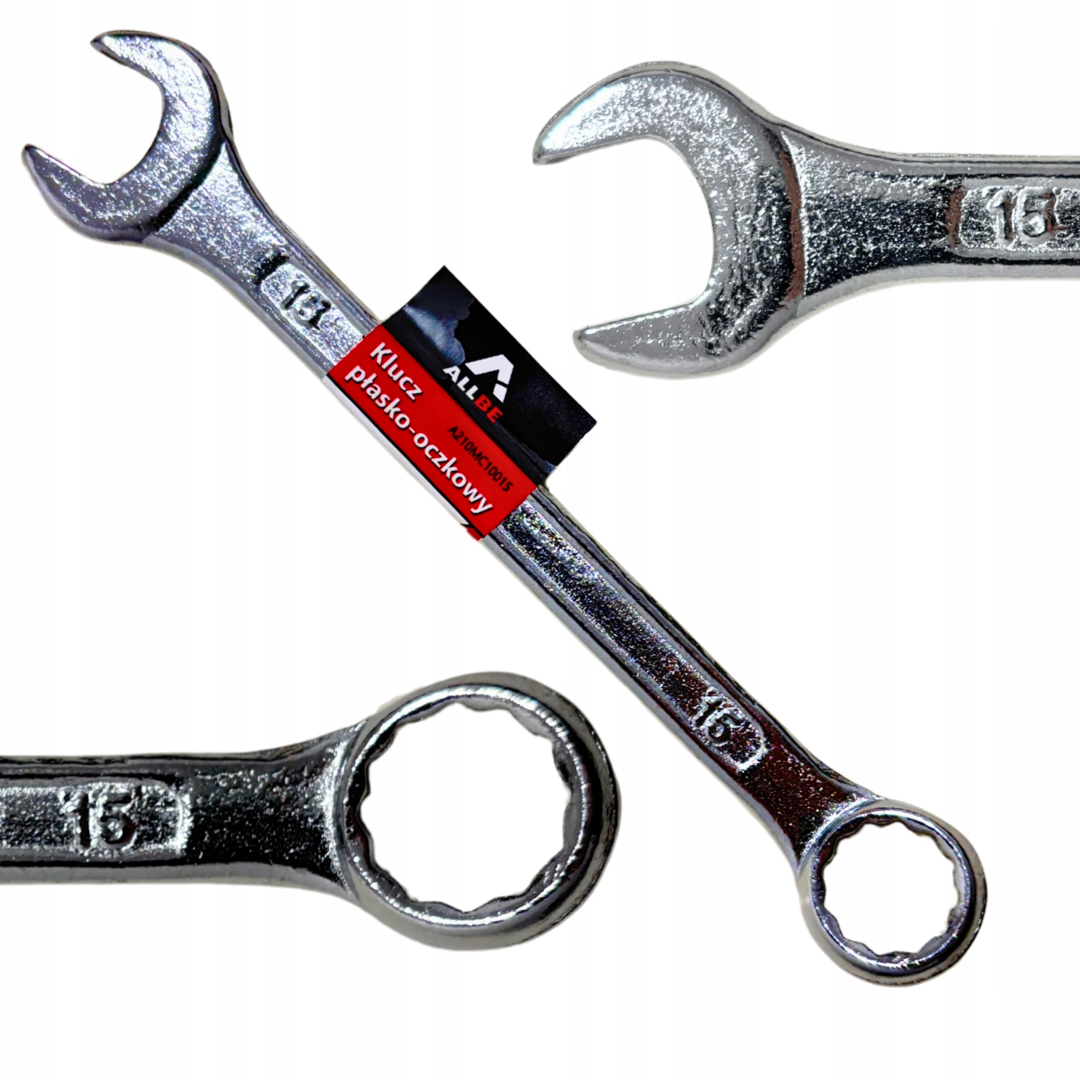 Klucz Płasko Oczkowy 15mm Stal Klucze Płasko-oczkowy