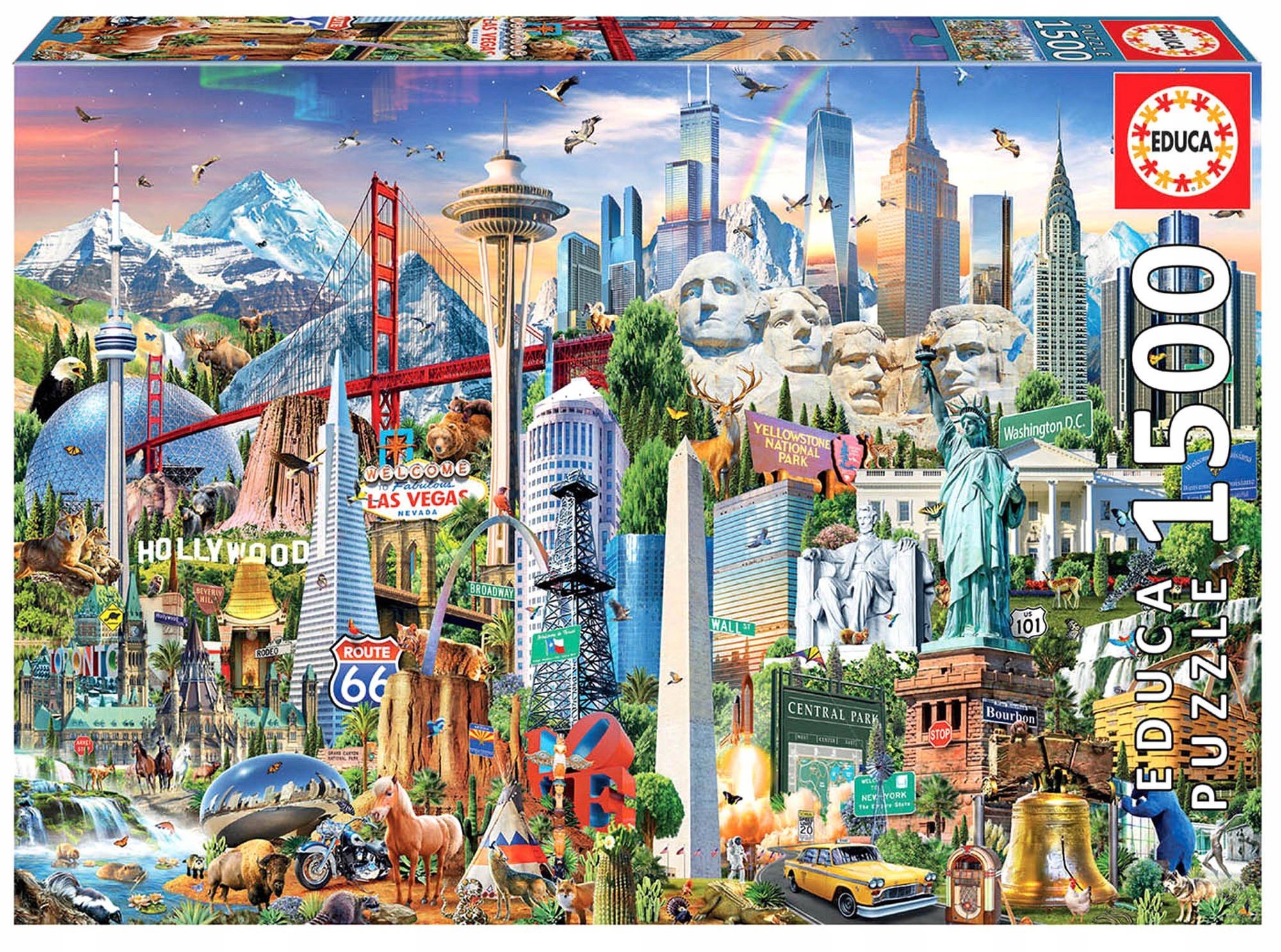 

Educa Puzzle 1500 el Symbole Ameryki Północnej