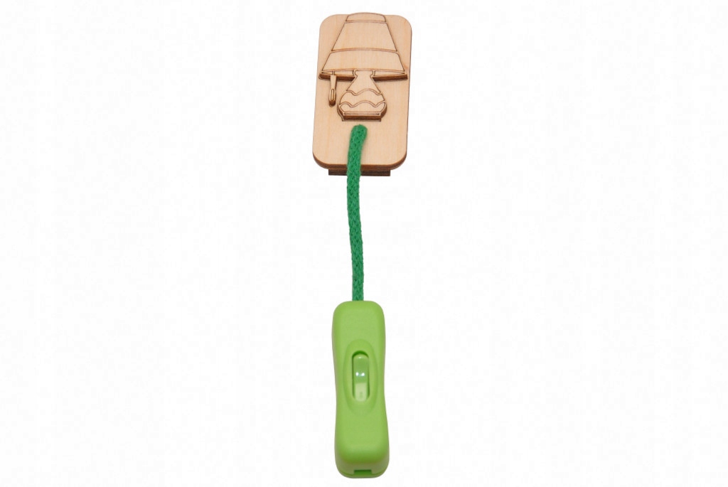 ELEMENT DO TABLICY MANIPULACYJNEJ - DEKORACYJNY ZIELONY PRZYCISK Marka ASZ