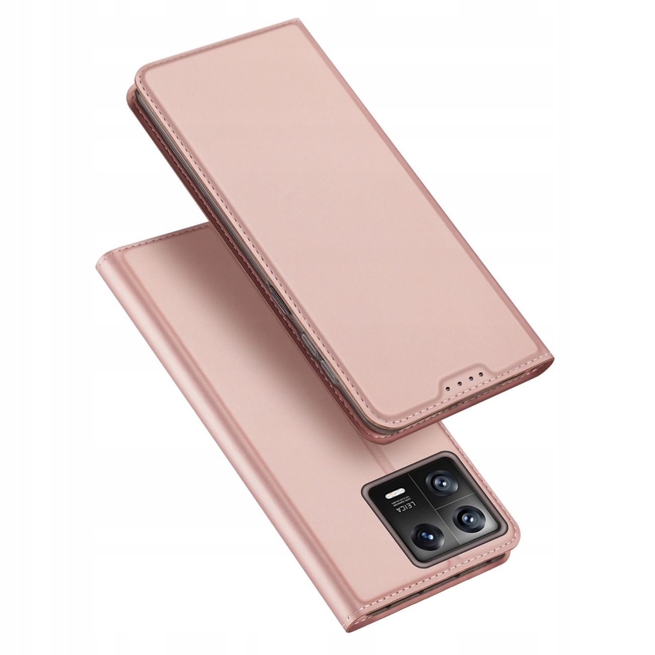 Dux Ducis Skin Pro etui Xiaomi 13 klapka portfel na kartę podstawka różowe