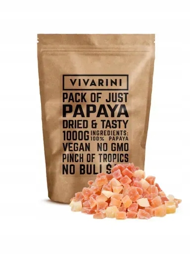 2x Vivarini – kandovaná papája 1 kg