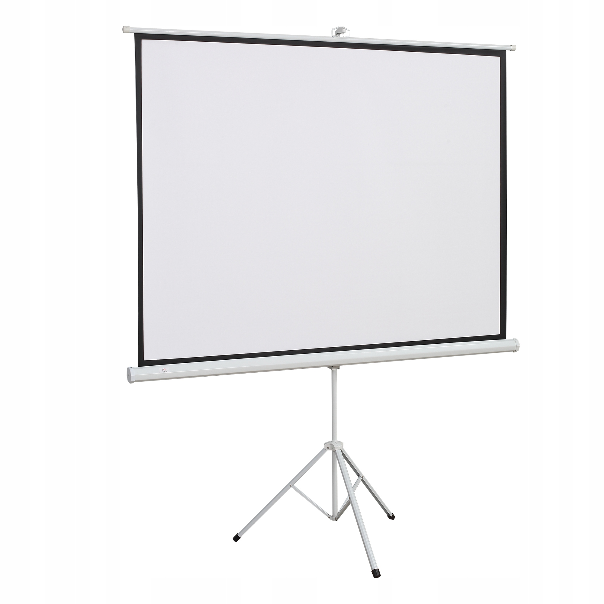 Projekční plátno Homcom 171x131 cm, bílé, 4:3, nastavitelná výška