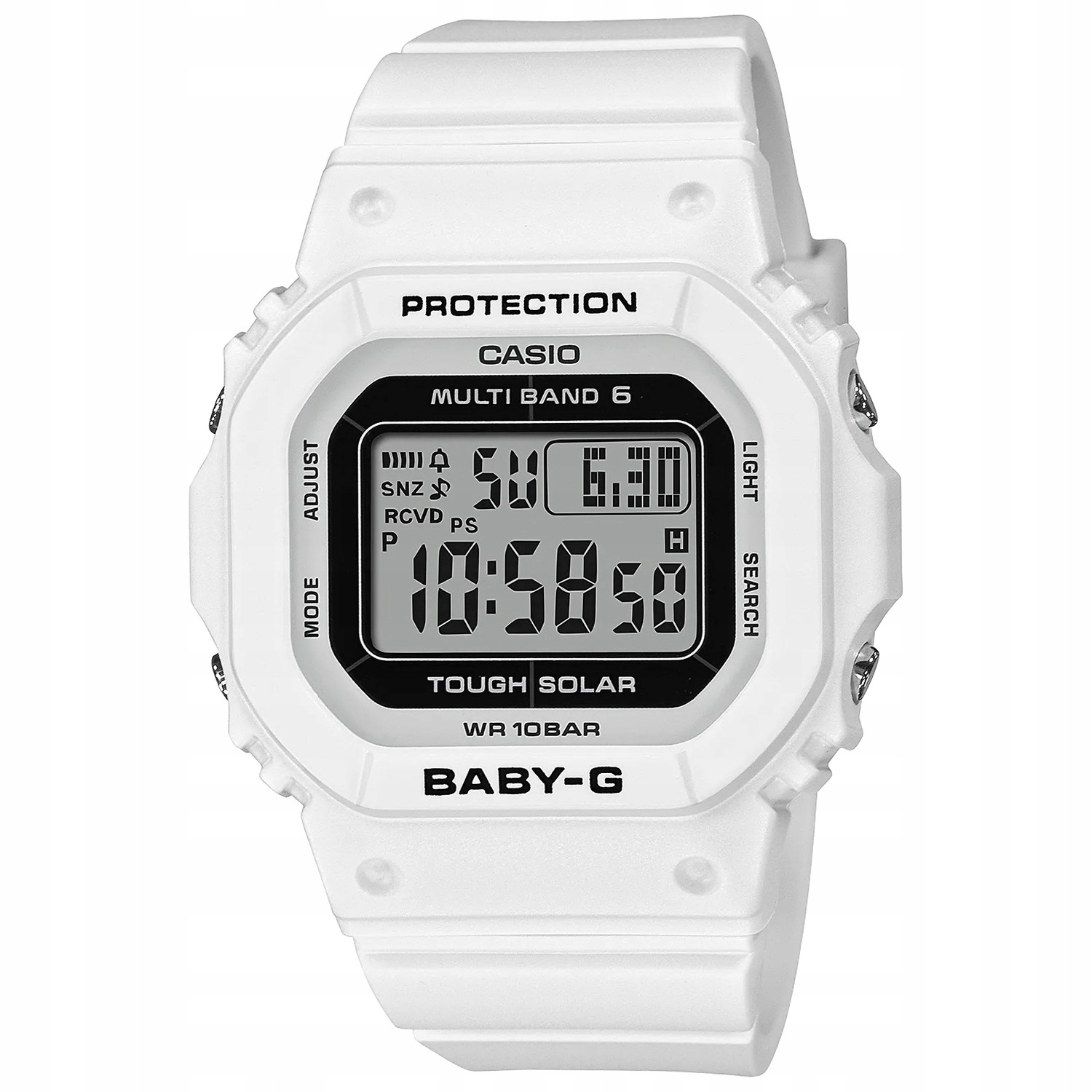 Dámské hodinky Casio Baby-G BGD-5650-7ER, bílý řemínek