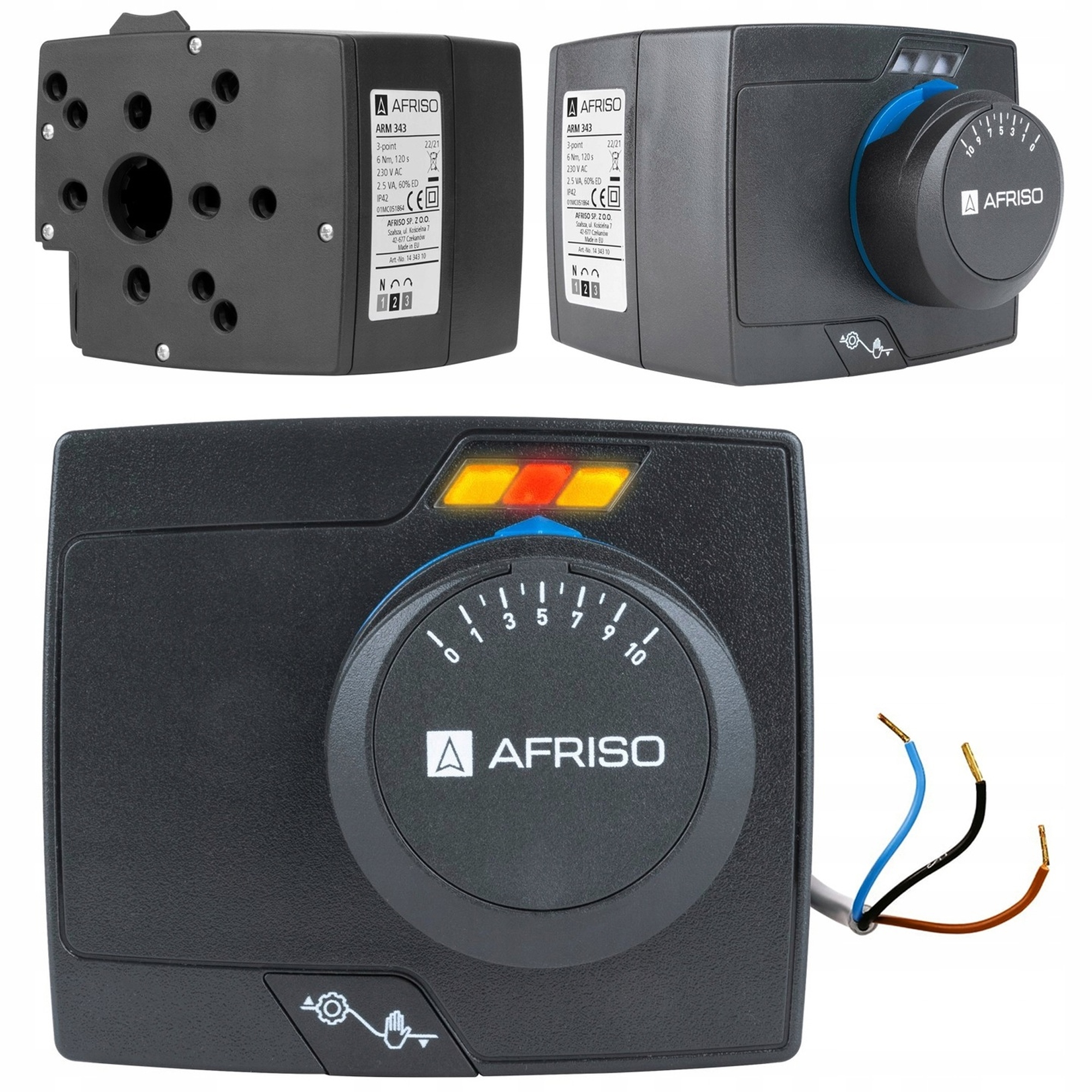 Elektrický Pohon Ventilu Zmiešavacích Ventilov Arm 343 Afriso