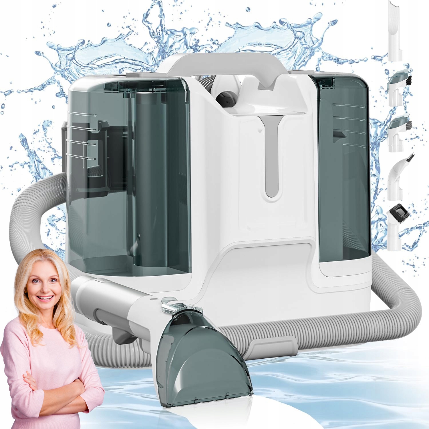 Vysavač Na Mokre Čištění Koberců A Čalounění, Mokré/suché Vysávání, Sada Hubic, Spot Clean